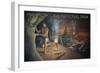 Mammoth Cave, Kentucky - Original Cave Painting-Lantern Press-Framed Art Print