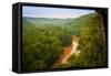 Mammoth Cave, Kentucky - River Scene-Lantern Press-Framed Stretched Canvas