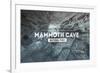 Mammoth Cave, Kentucky - Rubber Stamp-Lantern Press-Framed Art Print
