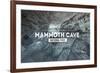 Mammoth Cave, Kentucky - Rubber Stamp-Lantern Press-Framed Art Print