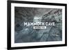 Mammoth Cave, Kentucky - Rubber Stamp-Lantern Press-Framed Premium Giclee Print