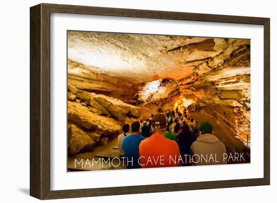 Mammoth Cave, Kentucky - Tour-Lantern Press-Framed Art Print