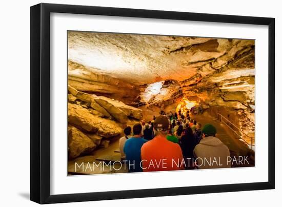 Mammoth Cave, Kentucky - Tour-Lantern Press-Framed Art Print