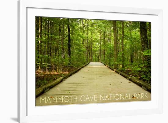 Mammoth Cave, Kentucky - Trail-Lantern Press-Framed Art Print