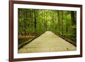 Mammoth Cave, Kentucky - Trail-Lantern Press-Framed Art Print