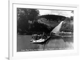 Mammoth Cave Nat'l Park, Kentucky - Green River Ferry-Lantern Press-Framed Premium Giclee Print