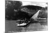 Mammoth Cave Nat'l Park, Kentucky - Green River Ferry-Lantern Press-Mounted Premium Giclee Print