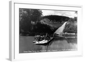 Mammoth Cave Nat'l Park, Kentucky - Green River Ferry-Lantern Press-Framed Art Print