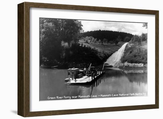 Mammoth Cave Nat'l Park, Kentucky - Green River Ferry-Lantern Press-Framed Art Print