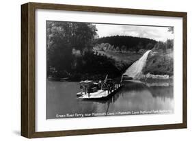 Mammoth Cave Nat'l Park, Kentucky - Green River Ferry-Lantern Press-Framed Art Print