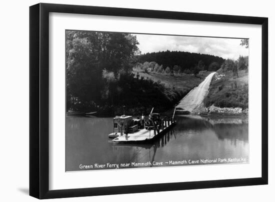 Mammoth Cave Nat'l Park, Kentucky - Green River Ferry-Lantern Press-Framed Art Print