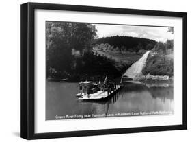 Mammoth Cave Nat'l Park, Kentucky - Green River Ferry-Lantern Press-Framed Art Print