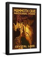 Mammoth Cave National Park, Kentucky, Crystal Lake-Lantern Press-Framed Art Print