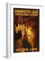 Mammoth Cave National Park, Kentucky, Crystal Lake-Lantern Press-Framed Art Print