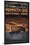 Mammoth Cave National Park, Kentucky, Echo River-Lantern Press-Mounted Art Print