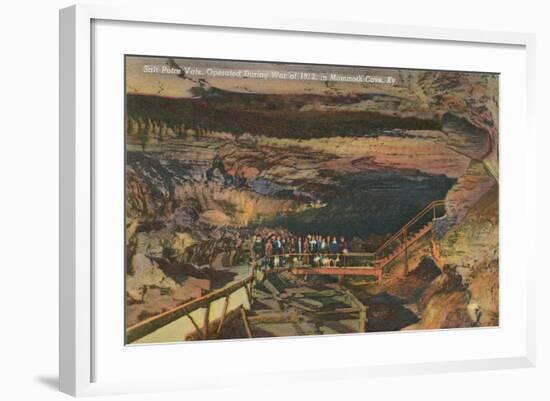 Mammoth Cave, Saltpeter Vats-null-Framed Art Print