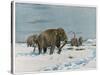 Mammoth Herd During the Ice Age-Wilhelm Kuhnert-Stretched Canvas