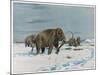 Mammoth Herd During the Ice Age-Wilhelm Kuhnert-Mounted Art Print