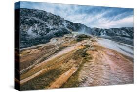 Mammoth Hot Springs Landscape Abstract, Yellowstone National Park-Vincent James-Stretched Canvas