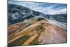 Mammoth Hot Springs Landscape Abstract, Yellowstone National Park-Vincent James-Mounted Photographic Print
