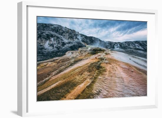 Mammoth Hot Springs Landscape Abstract, Yellowstone National Park-Vincent James-Framed Photographic Print
