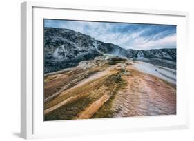 Mammoth Hot Springs Landscape Abstract, Yellowstone National Park-Vincent James-Framed Photographic Print