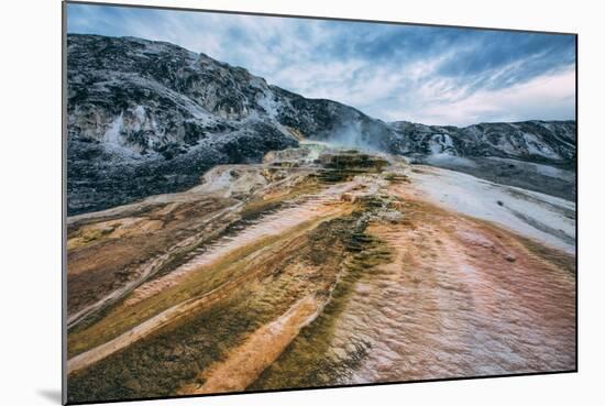 Mammoth Hot Springs Landscape Abstract, Yellowstone National Park-Vincent James-Mounted Photographic Print