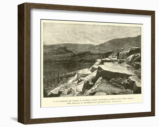 Mammoth Hot Springs of Gardiner's River-null-Framed Giclee Print