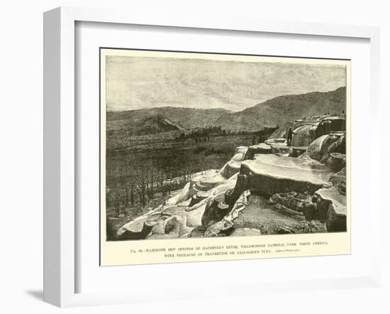 Mammoth Hot Springs of Gardiner's River-null-Framed Giclee Print