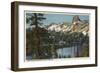 Mammoth Lakes, California - View of Lake George & High Sierra-Lantern Press-Framed Art Print