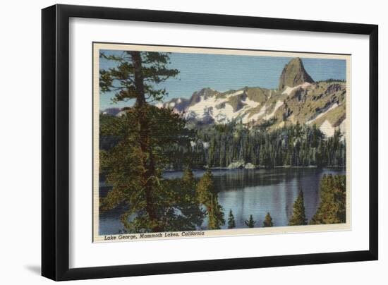 Mammoth Lakes, California - View of Lake George & High Sierra-Lantern Press-Framed Art Print