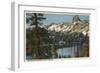 Mammoth Lakes, California - View of Lake George & High Sierra-Lantern Press-Framed Art Print