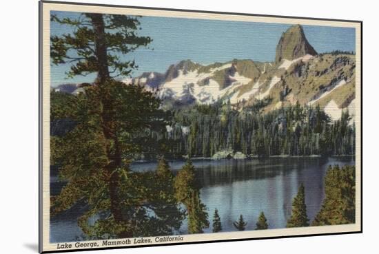 Mammoth Lakes, California - View of Lake George & High Sierra-Lantern Press-Mounted Art Print