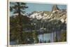 Mammoth Lakes, California - View of Lake George & High Sierra-Lantern Press-Stretched Canvas