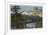 Mammoth Lakes, California - View of Lake George & High Sierra-Lantern Press-Framed Art Print