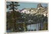 Mammoth Lakes, California - View of Lake George & High Sierra-Lantern Press-Mounted Art Print