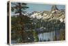 Mammoth Lakes, California - View of Lake George & High Sierra-Lantern Press-Stretched Canvas