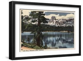 Mammoth Lakes, California - View of Lake Mary & High Sierra Mts.-Lantern Press-Framed Art Print