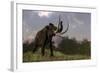 Mammoth Walking in Nature by Day-Stocktrek Images-Framed Art Print