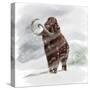 Mammuthus Primigenius Walking Through a Blizzard-Stocktrek Images-Stretched Canvas