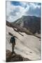 Man Admiring, Mutnovsky Volcano, Kamchatka, Russia, Eurasia-Michael Runkel-Mounted Photographic Print