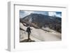 Man Admiring, Mutnovsky Volcano, Kamchatka, Russia, Eurasia-Michael Runkel-Framed Photographic Print