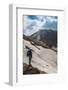 Man Admiring, Mutnovsky Volcano, Kamchatka, Russia, Eurasia-Michael Runkel-Framed Photographic Print