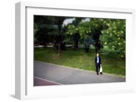 Man Alone on Street-Felipe Rodriguez-Framed Photographic Print