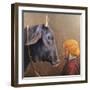Man and Bull-Lincoln Seligman-Framed Giclee Print