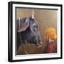 Man and Bull-Lincoln Seligman-Framed Giclee Print