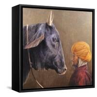 Man and Bull-Lincoln Seligman-Framed Stretched Canvas