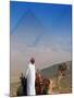 Man and Camel at Pyramids, Cairo, Egypt-Peter Adams-Mounted Premium Photographic Print