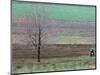 Man and Child Pass Through the Former Location of the Amish School in Nickel Mines, Pennsylvania-null-Mounted Photographic Print