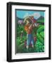 Man and Child-Oscar Ortiz-Framed Giclee Print